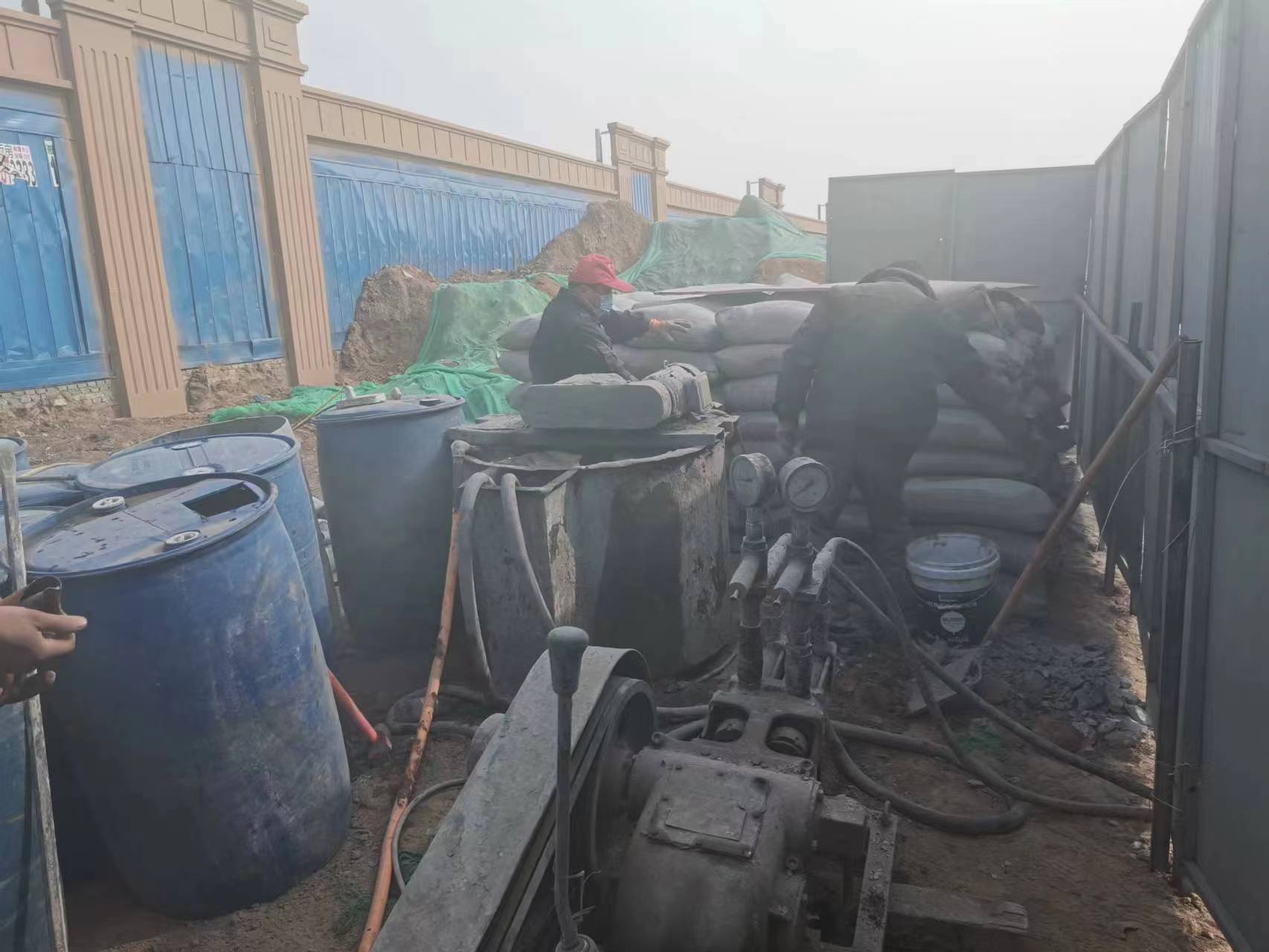 万江街道房屋下沉注浆